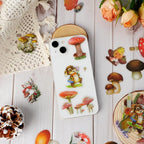 Imeepa 60Pcs Mushroom Stickers Transparent Scrapbooking Stickers | Waterproof - Image 7