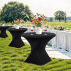 SUPER DEAL 32in Cocktail Table, Indoor Outdoor Portable High Top Table - Image 4