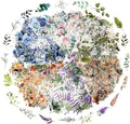 600 Pcs Natural Botanical Flower Stickers, Wildflower Stickers by Obujopal