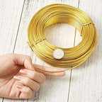 Fashewelry 180 Feet 2mm Gold Aluminum Wire Bendable Metal Craft Wire - Image 4
