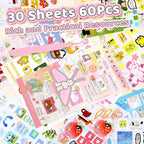 Tmtains 40 Sheets Kawaii Japanese Sticker Book - Image 3