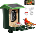 Bird Feeder with Camera Solar Powered 2K HD Video, 000+ Species AI Recognition by Heapets