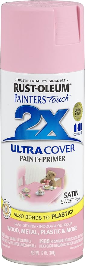 Rust-Oleum Painter's Touch 2X Ultra Cover Spray Paint, Satin Sweet Pea by Rust-Oleum