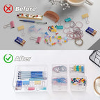 zoeynex Small Bead Organizers and Storage, 12 Clear Plastic Boxes - Image 5