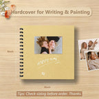 popotop 8x8 Inch Scrapbook Photo Album, 60 Page Decorative Kraft Paper Book - Image 2