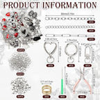 VioraWhite 457 Pcs Gothic Lip Gloss Charm Kit Gothic Charms - Image 2