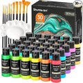 Shuttle Art 30 Colors Metallic Acrylic Paint, Artist Grade Metallic Paint in by ShuttleArt