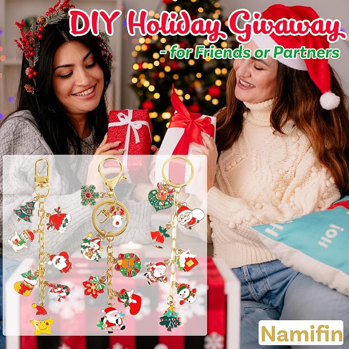 Namifin 374 Pcs Christmas Keychain Making Kit - Image 6
