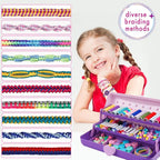 TingingYuli Friendship Bracelet Making Kit, 3-Layer Storage Box, Gift 6-12 | - Image 3