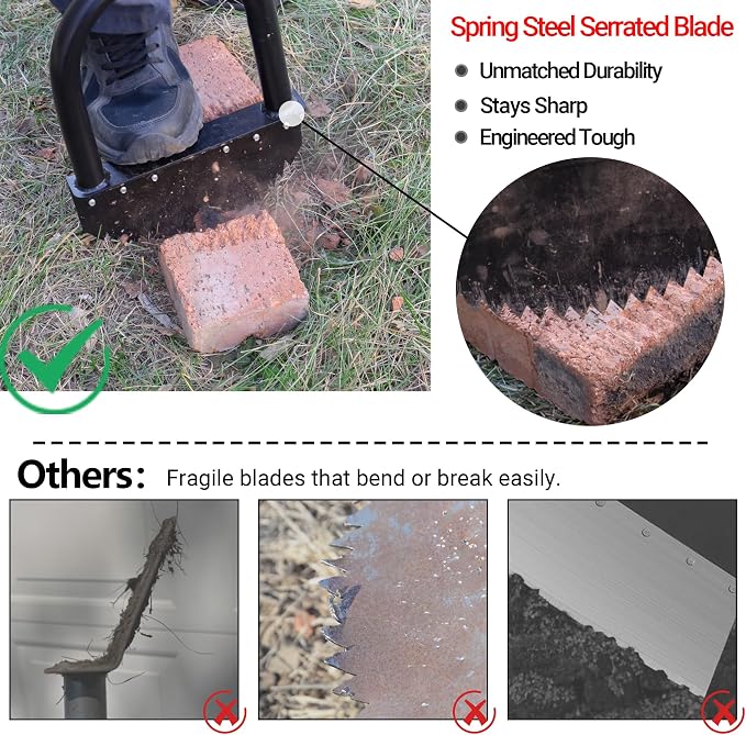 One-Piece 41in Manual Edger Lawn Tool - Image 2