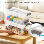 17 QT Clear Stackable Craft Storage - Image 7