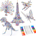 BEARUN 3D Coloring Puzzle Set, Arts and Crafts by BEARUN