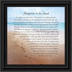 Footprints in the Sand Inspirational Wall Art, Beach Decor, Christian Gifts - Image 2