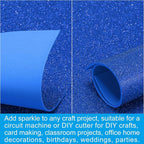 PATIKIL Dark Blue Shiny EVA Glitter Foam Sheet 11 x 8 Inch 2mm Thick Sparkle - Image 5