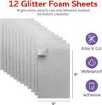 Self-Adhesive Glitter EVA Foam Sheets - Image 2