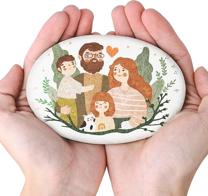 River Rocks for Painting 12 Pcs Extra Large 4.5"-6" Inch Flat Smooth Painting by dojobkinb