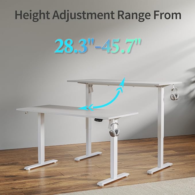 Agilestic Electric Standing Desk, 60 x 24 Inches Height Adjustable Desk - Image 6
