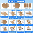 4 Pack Trading Card Storage Box 12500+ Count Cards Storage Box - Image 3