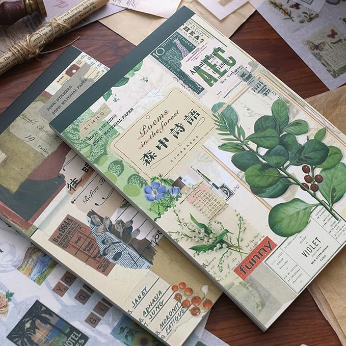 Vintage Washi Stickers for Scrapbooking, Aesthetic Sticker Book for Journaling - Image 7