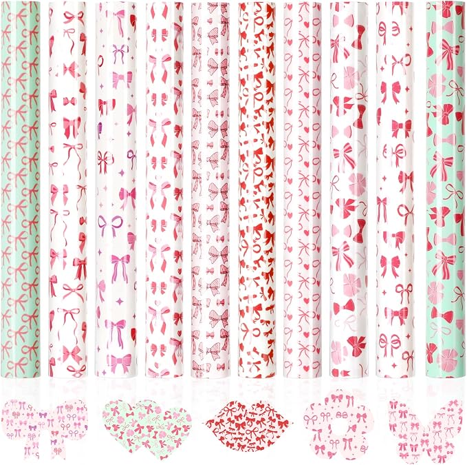 HTVRONT Pink Bow Heat Transfer Vinyl by HTVRONT