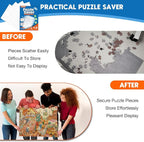 Nariolar Ultra-Adhesion Transparent Puzzle Glue Sheets, 32 Puzzle Saver Sheets - Image 4