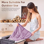 Purple Weighted Lap Blanket for Adults 5lbs, Portable Travel Weighted Blankets - Image 5