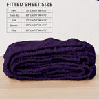 HBHLFZ Queen Fitted Sheet Only, Soft Breathable Bottom Sheet - Image 2