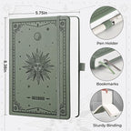 EMSHOI Graph Grid Journal Notebook, 320 Pages, A5 Size | Leather Hardcover - Image 4
