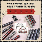Tintnut Halloween Gothic Heat Transfer Vinyl, easy cut & weed, stretch washable - Image 3