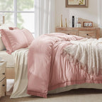 Andency Pink Comforter Set Queen Size - Image 7