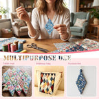 500 PCS 1.5" Diamond 60 Degrees Piecing Paper Templates, Quilting Templates - Image 6