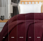 Utopia Bedding 100% Cotton Waffle Weave Blanket King Size - Image 6