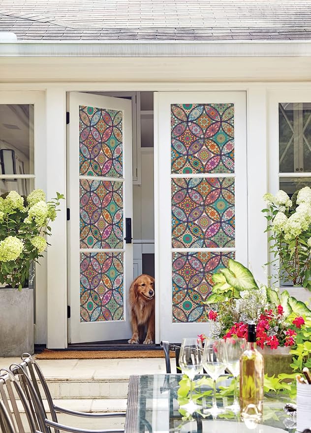 Stained Glass Window Film Privacy Decorative Tinting Film - Image 2