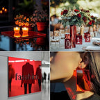 8x8 Inches Red Mirror Acrylic Sheet – 2 Pcs Reflective Acrylic Panel - Image 4