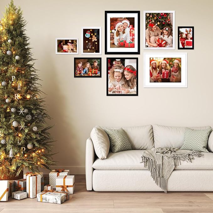 FIXSMITH 8x10 Picture Frame Set of 6, Display Pictures 5x7 - Image 7