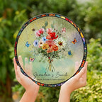 Custom Family Birth Flowers Glass Sun Catcher, Custom Mom's Grandma's Garden - Image 4