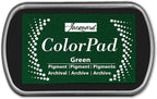 Jacquard ColorPad Archival Pigment Ink Stamp Pads- Green by Jacquard
