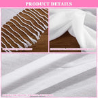 Suhine 16 Pcs Blank White Cotton Scarf to Tie Dye, Full Cotton Scarf Bikini - Image 7