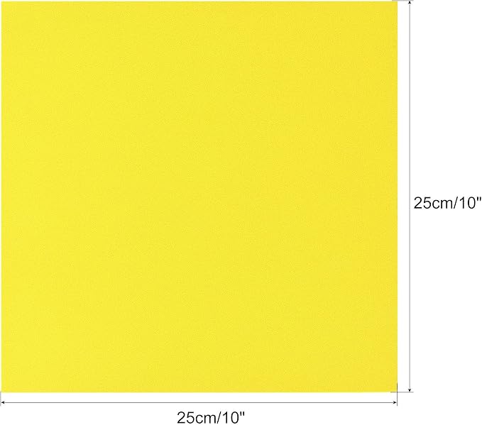 uxcell Yellow EVA Foam Sheets 10 x 10 Inch 3mm Thickness - Image 2