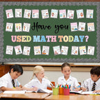 Math Bulletin Board Set Mathematics Composition Notebook Classroom Decoration - Image 4