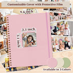 8.5x11 Inch Scrapbook Photo Album, Linen Cover DIY Scrapbooks - Image 5