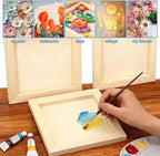 FSWCCK 5 Pack 6 x 6 inch Wood Panel Boards, Unfinished Wood Canvas Panels - Image 5
