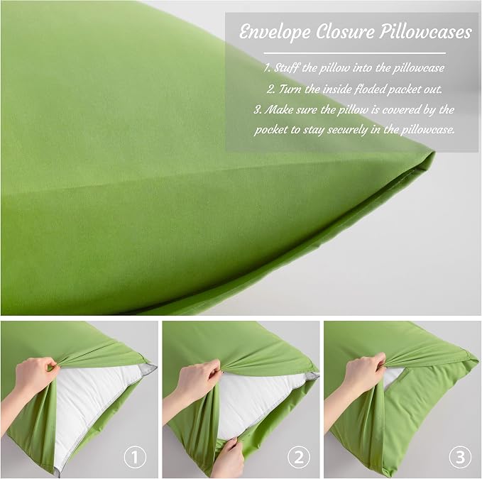 NTBAY King Pillow Cases Set of 2, 2 Pack Brushed Microfiber 20x40 Pillow Cases - Image 4