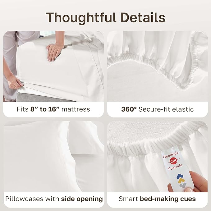 California Design Den Deep Pocket King Sheets Set - Image 5