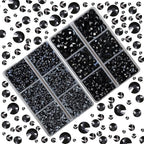 10000Pcs 2-Boxes Mixed Size Hot Fix Round Crystals Gems Glass Stones Hotfix - Image 2