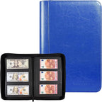 Cash Album with 180 Pockets – WITHYU Ringless Banknote Collection Album with by WITHYU