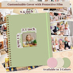 8.5x11 Inch Scrapbook Photo Album, Linen Cover DIY Scrapbooks - Image 5