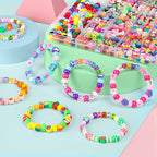 Gionlion 1200 Pcs Polymer Clay Beads Bracelet Making Kit, 25 Style Animal Fruit - Image 2