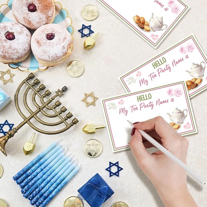What's Your Tea Party Name Game Cards, Birthday Party Game Supplies, 1 Tea - Image 4