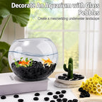 Meschett Black Glass Marbles, 0.97 LB Flat Glass Beads - Image 4
